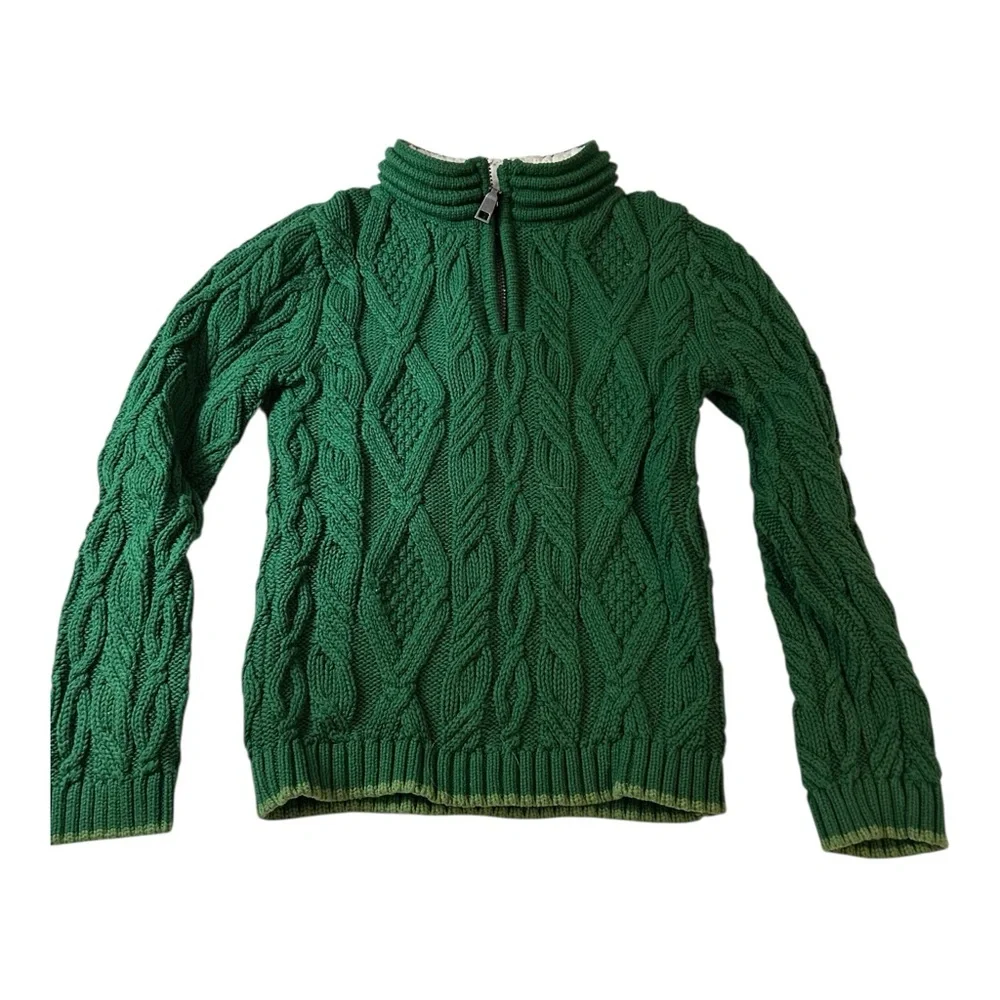 Boys size 5 LOT JOHN DEERE Overalls & Green JARVIS ARCHER Cableknit Sweater‎ 5